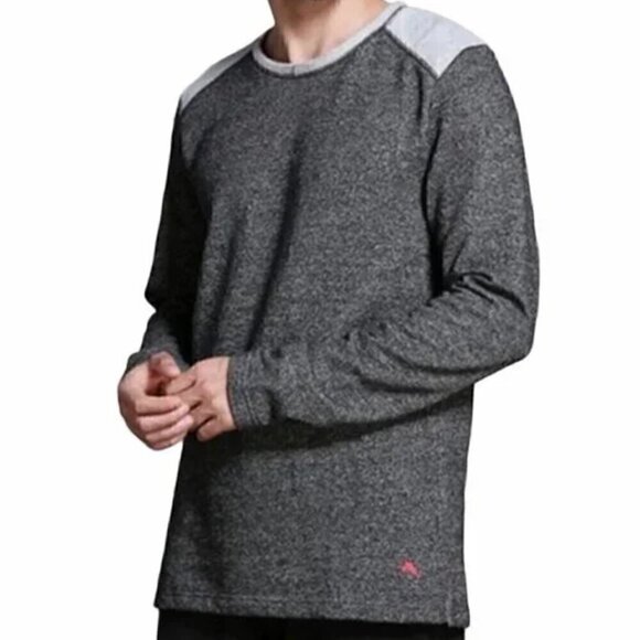 TOMMY BAHAMA Mens Long Sleeve Fleece Lined Lounge Shirt / Sleepwear Pullover PJs - Picture 1 of 13